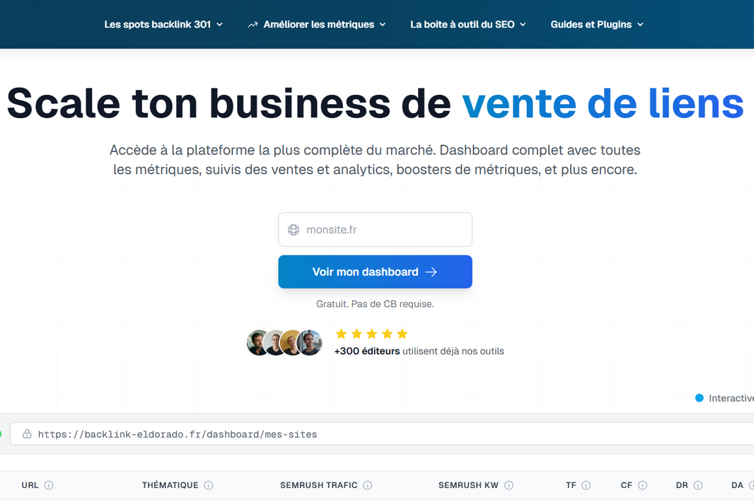 Backlink Eldorado : la boîte à outils pour vendre des liens et gérer 100+ sites sans friction