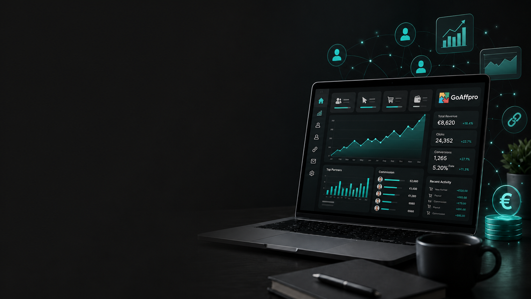 écran de la plateforme d'affiliation Goaffpro pour shopify