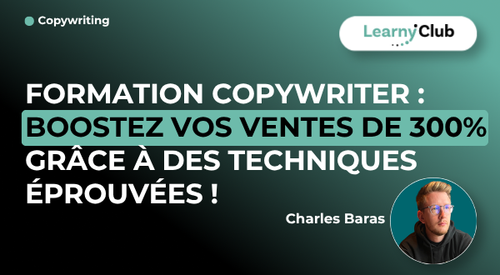 Formation Copywriter : Boostez vos ventes de 300% grâce à des techniques éprouvées !